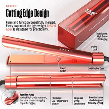 BeKind Apex 2-in-1 Hair Straightener and Curler for All