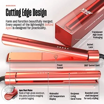 BeKind Apex 2-in-1 Hair Straightener and Curler for All