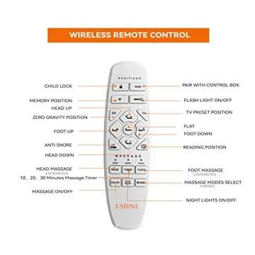 ESHINE Adjustable Bed with Luxury Gel Memory Foam