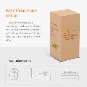 ESHINE Adjustable Bed with Luxury Gel Memory Foam