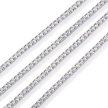 PAVOI 3mm Cubic Zirconia Tennis Necklace for Women | Stylish & Eco-Friendly