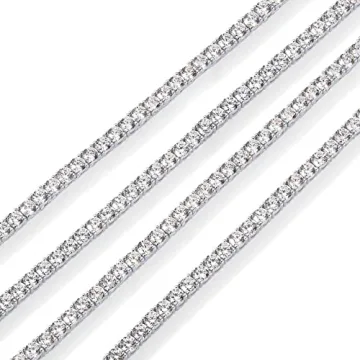 PAVOI 3mm Cubic Zirconia Tennis Necklace for Women | Stylish & Eco-Friendly
