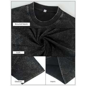 Yimoon Men Oversized T Shirts Casual Loose Short Sleeve