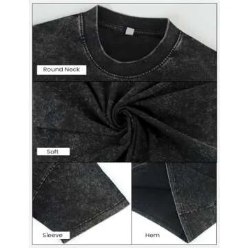 Yimoon Men Oversized T Shirts Casual Loose Short Sleeve