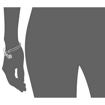 Alex and Ani Rafaelian Silver-Tone Aquarius II Expandable Wire Bangle