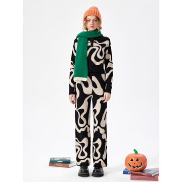 CIDER Cropped Collared Color Block Sweater for Women