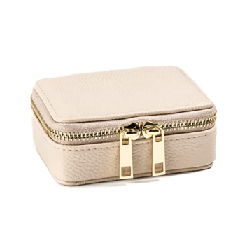 Vegan Leather 7-Day Pill Organizer with Lockable Zipper