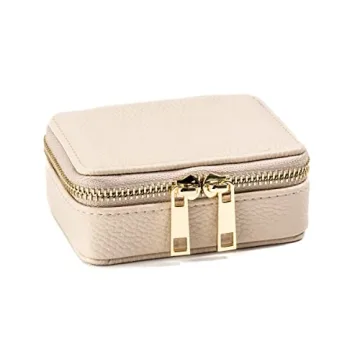 Vegan Leather 7-Day Pill Organizer with Lockable Zipper