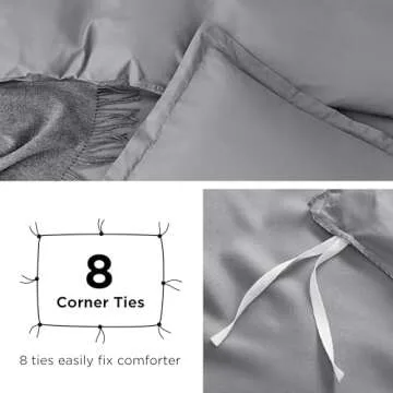 Bedsure California King Duvet Cover - Soft & Stylish Bedding Set