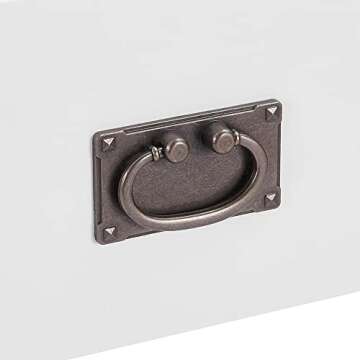 VECELO Nightstands Set of 2 End/Side Tables for Living Room Bedroom Bedside, Vintage Accent Furniture Small Space, Solid Wood Legs, One Drawer