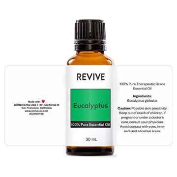 Eucalyptus Essential Oil 30mL by Revive Essential Oils - 100% Pure Therapeutic Grade, for Diffuser, ...