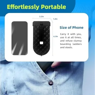 Durable Multi-Fold Aluminum Car Door Step for Easy Access