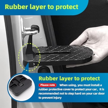 Durable Multi-Fold Aluminum Car Door Step for Easy Access