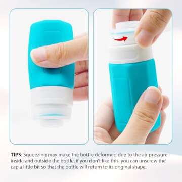 Ruinovate Travel Bottles for Toiletries - TSA Approved