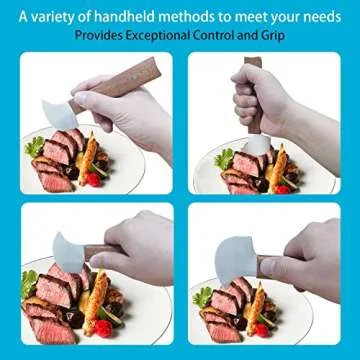Fstcrt Rocker Knife for One-Handed Food Cutting Convenience