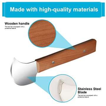 Fstcrt Rocker Knife for One-Handed Food Cutting Convenience