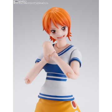 One Piece Nami S.H.Figuarts Action Figure - Enhanced Posability & Accessories