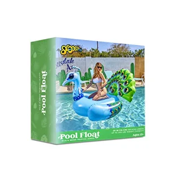 JOYIN Inflatable Peacock Float - Stylish Summer Pool Raft