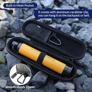 Membrane Solutions Portable Water Filter Straw for Outdoors