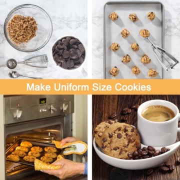 Large Cookie Scoop - 3 Tbsp for Perfect Baking