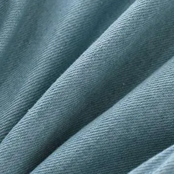 MOMOLAND Infant Baby Boys Woven Button Up Bodysuit Romper Shirt (0-3 Months, Denim 265)