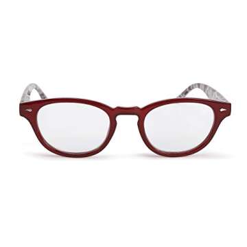 Leopard Red +1.75 Acrylic Polycarbonate Prescription Eyewear Reader Frames