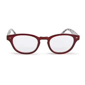 Leopard Red +1.75 Acrylic Polycarbonate Prescription Eyewear Reader Frames