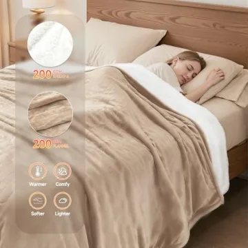 Queen Size Heated Electric Blanket with Dual Controls