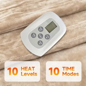 Queen Size Heated Electric Blanket with Dual Controls