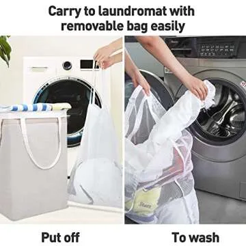 GZMXM Collapsible Laundry Hamper with Lid - 72L