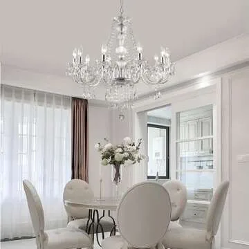 Elegant PAPAYA Crystal Chandelier - Adjustable & Stylish Lighting