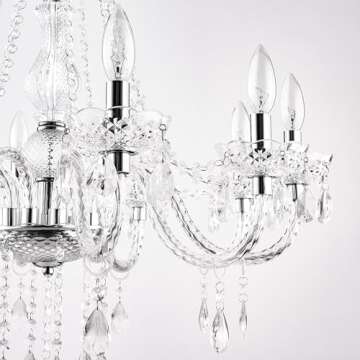 Elegant PAPAYA Crystal Chandelier - Adjustable & Stylish Lighting