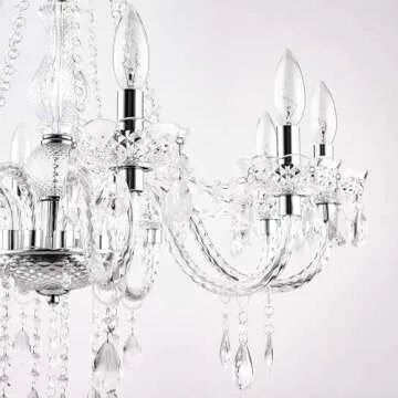 Elegant PAPAYA Crystal Chandelier - Adjustable & Stylish Lighting