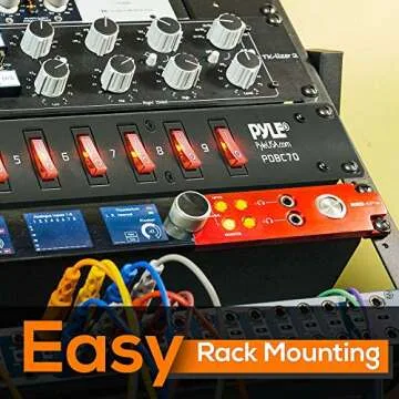 Pyle 15 Amp Power Supply Control Unit, 9 Outlets, Rack Mountable Heavy Duty Power Strip with AC Noise Filter - Power Saving Power Supply for Equipment Control - 1U Steel Chassis, 6ft Cord