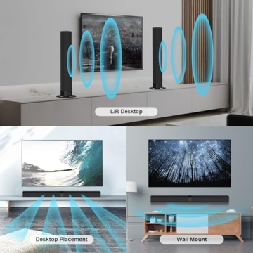 Assistrust 60W Sound Bar for Smart TVs - Bluetooth, Wired