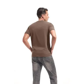 VEIISAR Men's Soft Fitted Elastic Tees - Classic Style