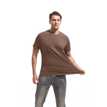 VEIISAR Men's Soft Fitted Elastic Tees - Classic Style