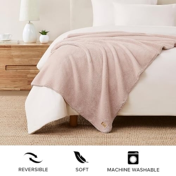 UGG Whitecap Plush Throw Blanket - Cozy & Machine Washable