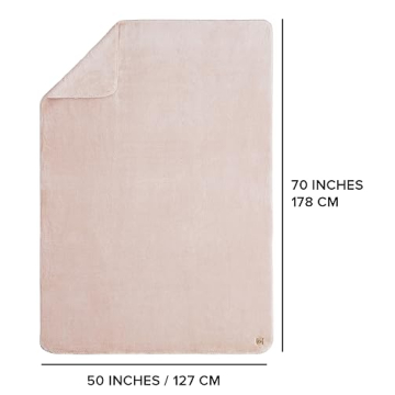 UGG Whitecap Plush Throw Blanket - Cozy & Machine Washable