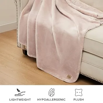 UGG Whitecap Plush Throw Blanket - Cozy & Machine Washable