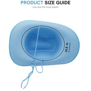 4E's Novelty Women's Cowboy, Light Blue, M