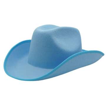 4E's Novelty Women's Cowboy, Light Blue, M