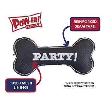 Huxley & Kent for Dogs | Lucky Charm Bone (Small) | St. Patrick's Day Double Sided Funny Dog Toy | Power Plush Dog Toy with Squeaker | Dog Gift | Fun, Durable | H&K Squeaky Dog Toy