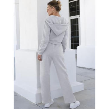 ANRABESS Stylish Two-Piece Sweatsuit Set for Women