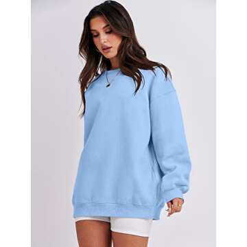 ANRABESS Sweatshirt for Women Oversized Crewneck Hoodies Fleece Casual Pullover Top Fall Fashion Outfits Clothes 2025 A1019 sky X-Large