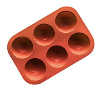 4Pack Sphere Silicone Molds, Silicon Dome mold semi sphere Baking Mould for Making Candy, Chocolate,Cake,Mousse,Jelly