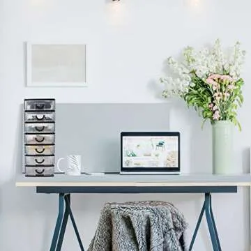 Rempry Mini Plastic Drawers Organizer for Office & Crafts