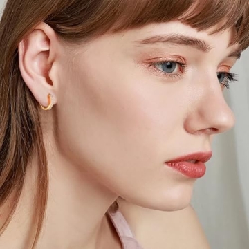 Elegant Gacimy Gold Huggie Earrings for Women