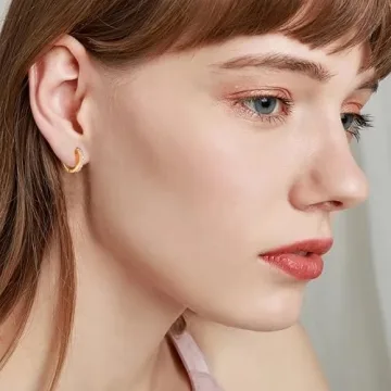 Elegant Gacimy Gold Huggie Earrings for Women