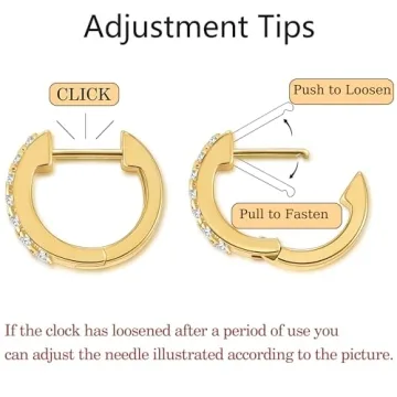 Elegant Gacimy Gold Huggie Earrings for Women